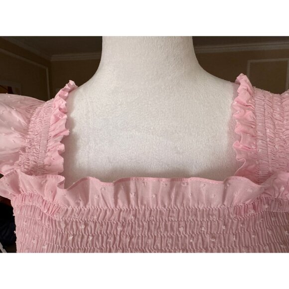 AngeleH. Paris Women's Elizabeth Midi Dress Swiss Dot Size S Fairy Ethical - Picture 6 of 15